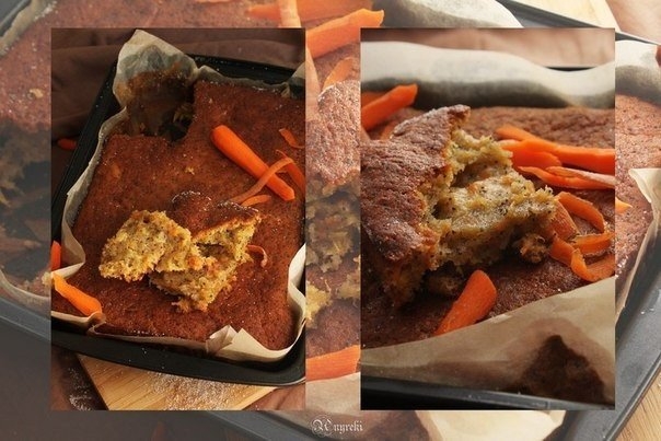 Морковный пирог с грейпфрутом и апельсином.