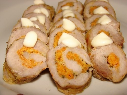 Мясные рулетики "Новогодние чудеса" Мясные рулетики "Новогодние чудеса"