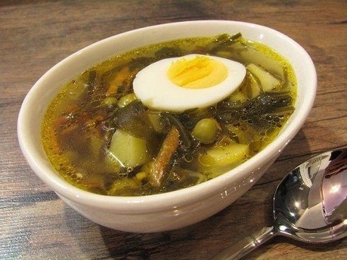 Суп с морской капустой