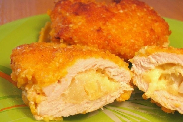 Кармашки из свинины с ананасами Кармашки из свинины с ананасами