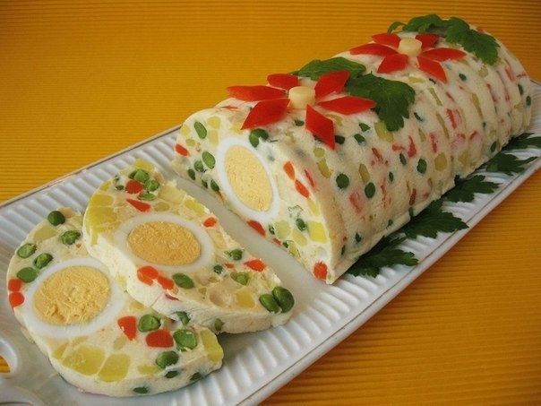"Салат-желе с овощами" "Салат-желе с овощами"