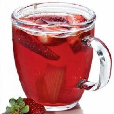 Кисель из ревеня с клубникой. Кисель из ревеня с клубникой.