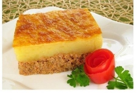 Запеканка с фаршем и картошкой. Запеканка с фаршем и картошкой.