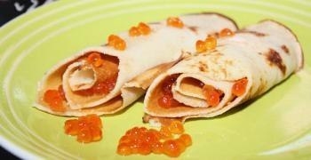 Блины с икрой