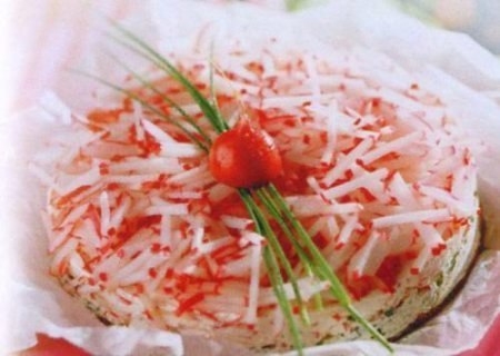 Салат-торт с редисом. Салат-торт с редисом.
