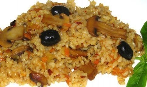 Плов с грибами и маслинами Плов с грибами и маслинами