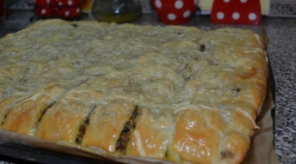 Пирог с печенью и рисом. Пирог с печенью и рисом.