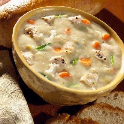 Грибной суп с курицей и сливками Грибной суп с курицей и сливками
