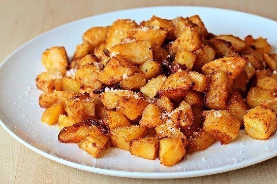 Жареный картофель с пармезаном Жареный картофель с пармезаном
