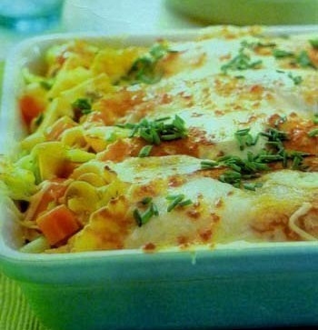 Блинчатый пирог с овощами Блинчатый пирог с овощами