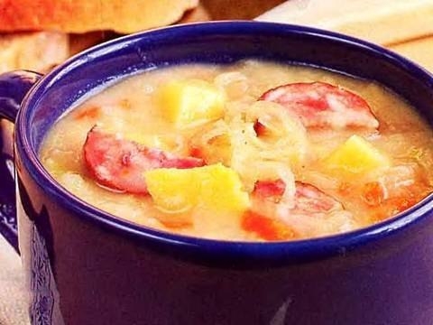 Польский суп с колбасой Польский суп с колбасой