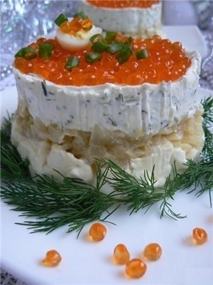 Праздничный икорный тортик Праздничный икорный тортик
