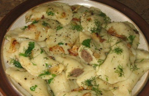 Вареники из картофельного теста с куриной печенью / Простые рецепты Вареники из картофельного теста с куриной печенью / Простые рецепты