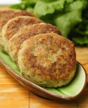 Котлеты из баклажанов и перца Котлеты из баклажанов и перца