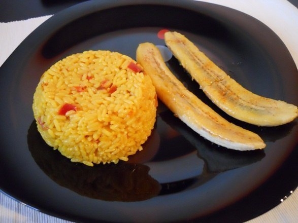 Жареные бананы с рисом Жареные бананы с рисом