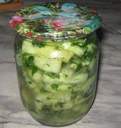 Кабачки 'Как грузди' Кабачки 'Как грузди'