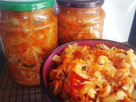 Солянка из капусты и грибов Солянка из капусты и грибов