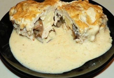 Куриные конвертики в соусе Куриные конвертики в соусе