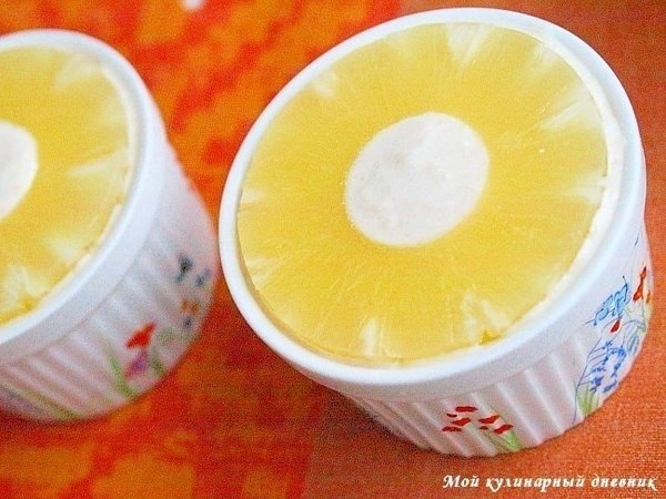 Суфле из бананов и ананасов