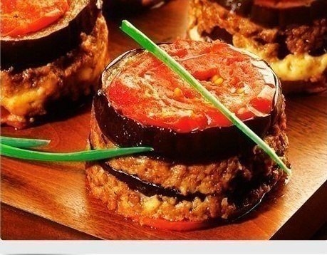 Башенки из баклажан.