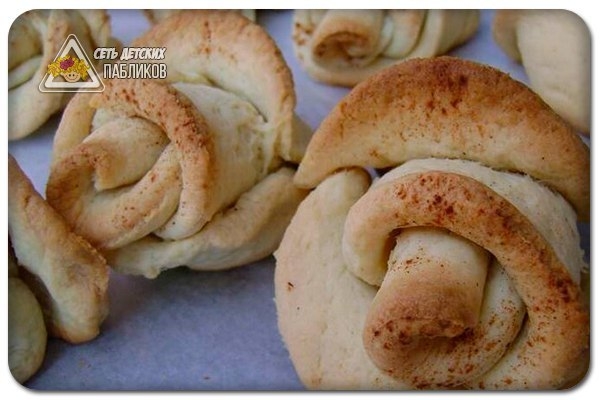 Розочки из творожного теста. Розочки из творожного теста.