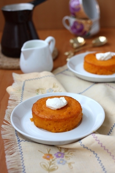 Пудинг из моркови и яблок.