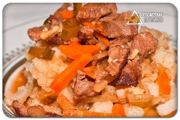 Азу из говядины с картофелем. Азу из говядины с картофелем.