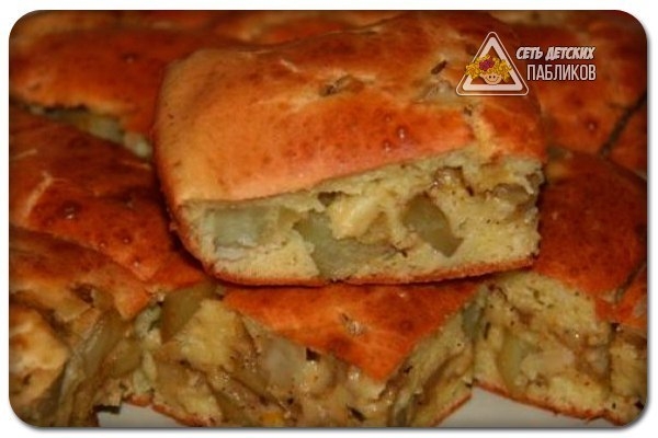 Ленивый пирог с картошкой. Ленивый пирог с картошкой.