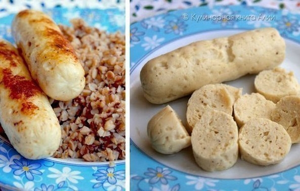 Нежнейшие куриные сосиски.