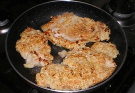 Куриные отбивные в манке. Куриные отбивные в манке.