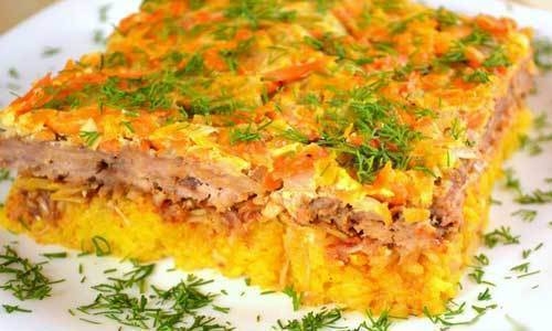 Домашняя запеканка с рисом и фаршем. Домашняя запеканка с рисом и фаршем.