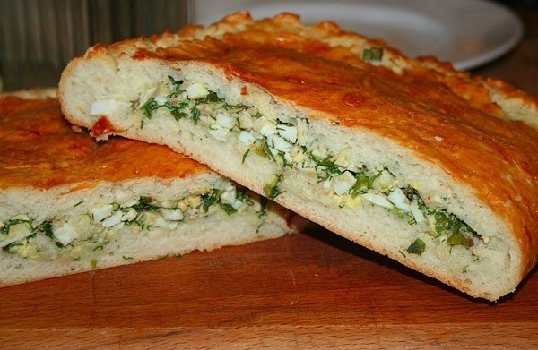 Пирог с яйцом и зеленым луком Пирог с яйцом и зеленым луком