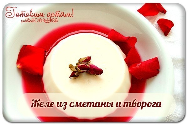 Желе из сметаны и творога Желе из сметаны и творога