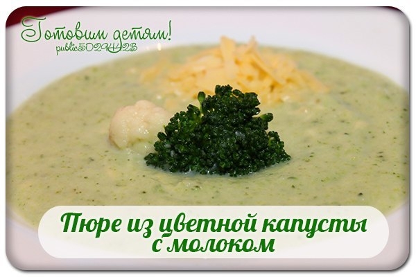 Пюре из цветной капусты с молоком. Пюре из цветной капусты с молоком.