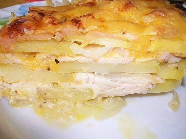 Картофельная запеканка с курицей и сыром (по-французски). Даже школьник справится. Картофельная запеканка с курицей и сыром (по-французски). Даже школьник справится.