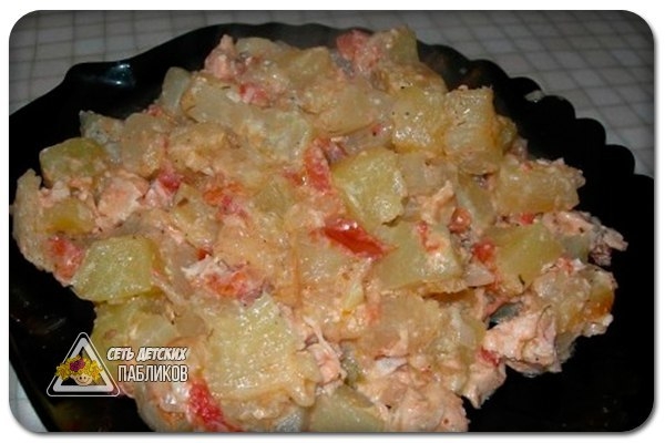 Кабачки с грудкой в духовке Кабачки с грудкой в духовке