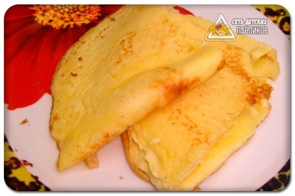 Омлет с манкой и молоком. Омлет с манкой и молоком.