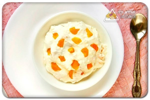 Творожная масса с курагой. Творожная масса с курагой.
