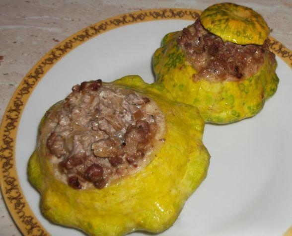 Патиссоны фаршированные.
