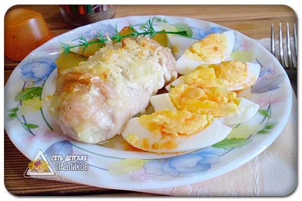 Кафтаны с картофелем и сыром.