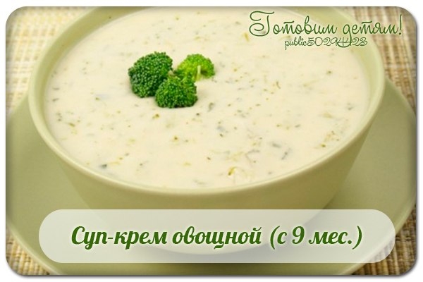 Суп-крем овощной (с 9 мес.) Суп-крем овощной (с 9 мес.)