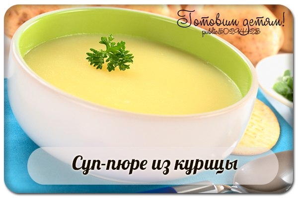 Суп-пюре из курицы. Суп-пюре из курицы.