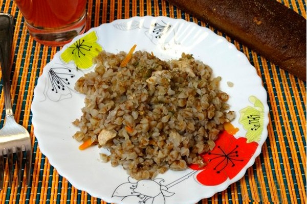 Гречка с куриным филе. Гречка с куриным филе.