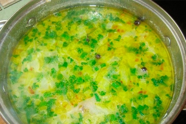 Суп из пшена с мясом. Суп из пшена с мясом.