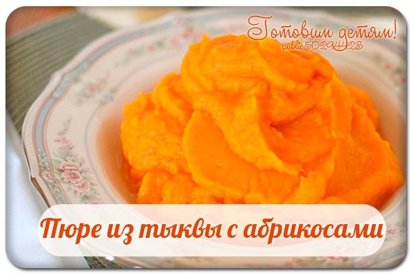 Пюре из тыквы с абрикосами. Пюре из тыквы с абрикосами.