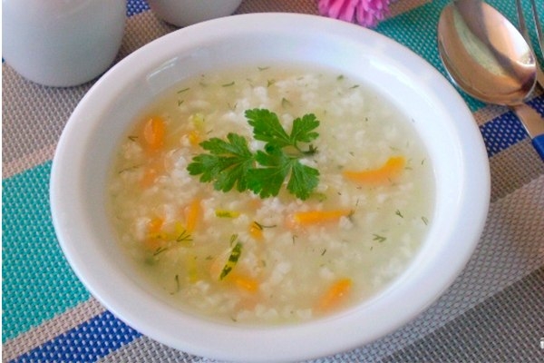Суп из кабачков.