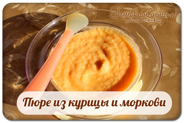 Пюре из курицы и моркови (на порцию 250 г) Пюре из курицы и моркови (на порцию 250 г)
