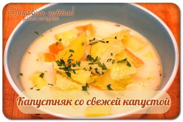 Капустняк со свежей капустой. Капустняк со свежей капустой.