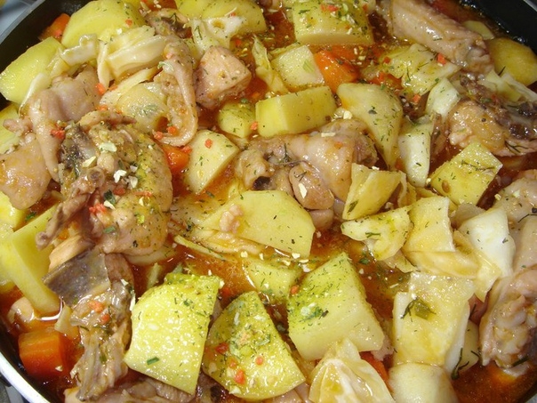 ОВОЩНОЕ РАГУ С КУРИНЫМ МЯСОМ