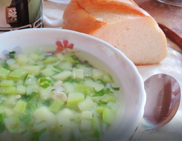 Кабачково-картофельный суп с индейкой